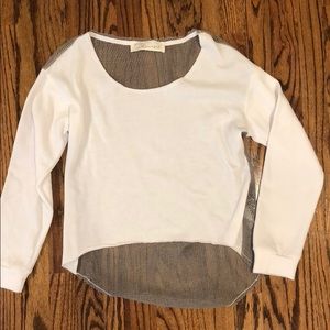 White Vintage Havana sweatshirt with mesh back
